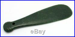 Large Antique New Zealand Maori Greenstone Jade Pounamu Mere