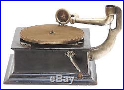 Large Antique The Gramophone Co, Hmv Uk Turntable Vintage Records Phonograph