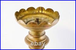 + Large Antique Vintage Middle East Brass Paschal Candlestick