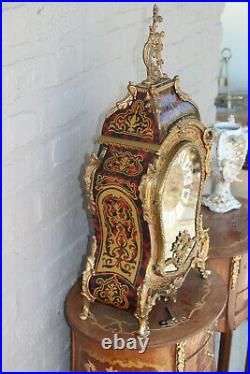 Large Boulle Cartel Mantel clock medusa head bronze ornaments