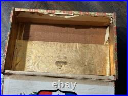 Late 1800s  antique Fleur De Lis cigar box Nicholas Kuhnen Iowa
