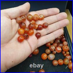 Lot 84 Antique Agate Eye Beads Safavid dynasty Mughal Era Beads 200 Grams