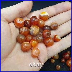 Lot 84 Antique Agate Eye Beads Safavid dynasty Mughal Era Beads 200 Grams