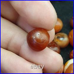 Lot 84 Antique Agate Eye Beads Safavid dynasty Mughal Era Beads 200 Grams