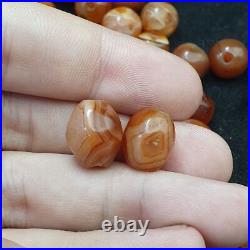Lot 84 Antique Agate Eye Beads Safavid dynasty Mughal Era Beads 200 Grams