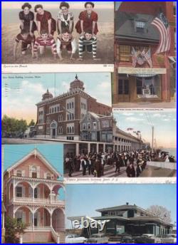 Lot Of 1000+ Antique/Vintage Postcards Mostly All USA