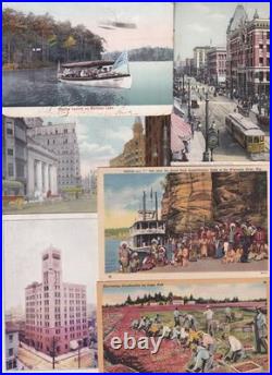 Lot Of 1000+ Antique/Vintage Postcards Mostly All USA