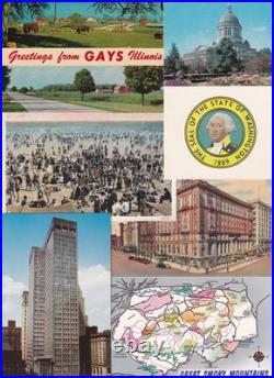 Lot Of 1000+ Antique/Vintage Postcards Mostly All USA