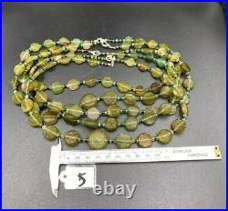 Lot Of 5 Old Beads Ancient Roman Glass Necklace String Antiquities