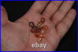 Lot Sale 10 Ancient Tibetan Himalayan Etched Carnelian Longevity Stone Beads