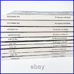 Lot of 10 The Magazine Antiques 1984 March-December Editions Collectables