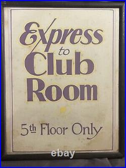 Lot of Antique Art Deco Period Night Club Advertising Painted Illustration Art