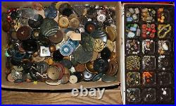 MASSIVE vintage and antique sewing buttons lot Victorian bakelite celluloid