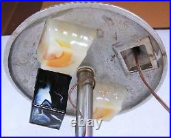 MICO Antique Ashtray Smoker Glass /Chrome Stand-Lighter