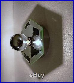 MID Century Beveled Mirror Frederick Raymond Wall Sconce Flush Mount Light Lamp