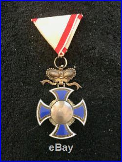 MONTENEGRO ORDER OF DANILO WWI ordre orden medal old antique serbia yugoslavia