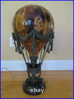 Maitland-Smith Lamp Hot Air Balloon Antique Bronze 19th Century French