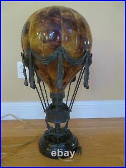 Maitland-Smith Lamp Hot Air Balloon Antique Bronze 19th Century French