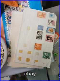 Make OfferHuge Antique Vintage Postage Stamp Unsearched Collection