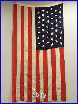 Massive Antique Original Spanish American War 1890's 45 Star US Flag 78 X 41