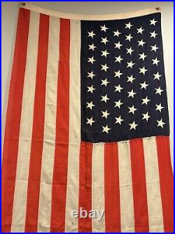 Massive Antique Original Spanish American War 1890's 45 Star US Flag 78 X 41