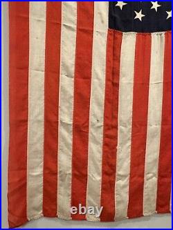 Massive Antique Original Spanish American War 1890's 45 Star US Flag 78 X 41