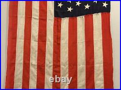 Massive Antique Original Spanish American War 1890's 45 Star US Flag 78 X 41