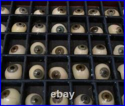 Medical antiques Antique Glass Eyes Real Glass Eyes Antique Eyes Prosthetic eye
