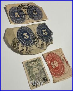 Mexico Stamp Collection Lot of 6 Used Numeral 10c 5c 2c Rare Antique 1887