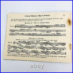 Military Band School Songbook 1907 Antique Bb Cornet Collins J W York & Sons VTG