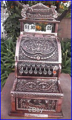 Model 311 professionally restored NCR cash register antique copper