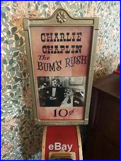 Mutoscope Vintage Movie Machine Antique Charlie Chaplin Reel Penny Arcade