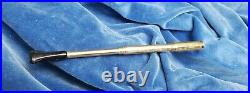 NEVER USED Antique Cigarette Holder GOLD CHROME TELESCOPING Ejector Tip Germany