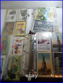 Nice Postcard Collection of Antique & Modern Dogs Betty Boop Presidents w Binder