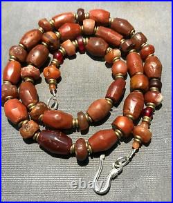 OLD BEADS Collection Antique African Himalayan Carnelian JASPER Agate STONE