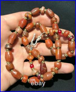 OLD BEADS Collection Antique African Himalayan Carnelian JASPER Agate STONE