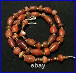 OLD BEADS Collection Antique African Himalayan Carnelian JASPER Agate STONE