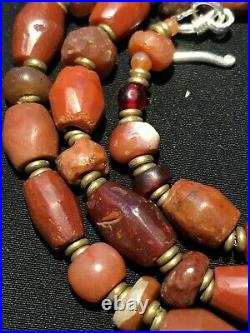 OLD BEADS Collection Antique African Himalayan Carnelian JASPER Agate STONE