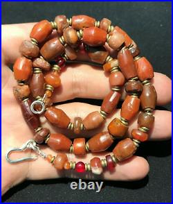 OLD BEADS Collection Antique African Himalayan Carnelian JASPER Agate STONE