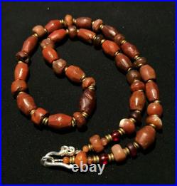 OLD BEADS Collection Antique African Himalayan Carnelian JASPER Agate STONE