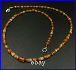 Old Ancient Bronze Age Carnelian Agate Stone Jewelry Amulet Trade Antique Bead