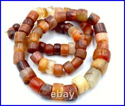 Old Antique Carnelian Jewelry Beads Bronze Age Ancient Chines Shang Dynasty