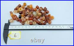 Old Antique Carnelian Jewelry Beads Bronze Age Ancient Chines Shang Dynasty