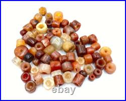 Old Antique Carnelian Jewelry Beads Bronze Age Ancient Chines Shang Dynasty