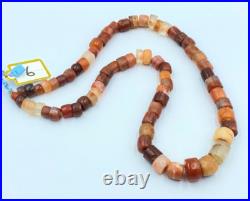 Old Antique Carnelian Jewelry Beads Bronze Age Ancient Chines Shang Dynasty