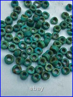 Old Antique Himalayan Nepali Tibetan Turquoise Amulet Spiritual Beads Necklace