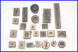 Old Vintage 23 Design Bracelet Ring Indian Bronze Jwellery Mold Collectible