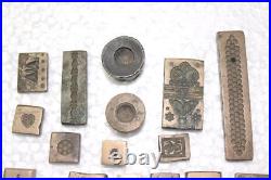 Old Vintage 23 Design Bracelet Ring Indian Bronze Jwellery Mold Collectible