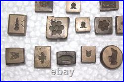 Old Vintage 23 Design Bracelet Ring Indian Bronze Jwellery Mold Collectible