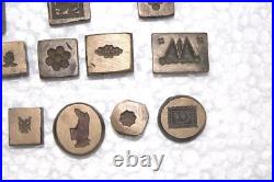 Old Vintage 23 Design Bracelet Ring Indian Bronze Jwellery Mold Collectible